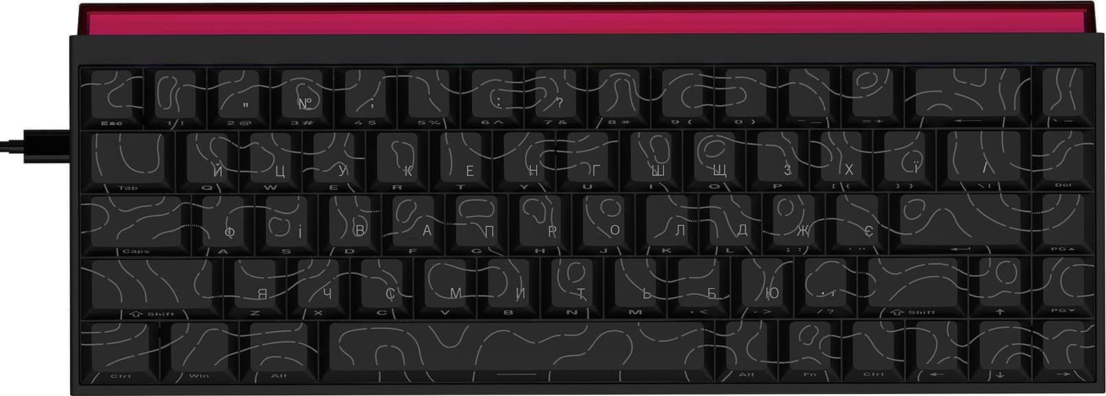 Клавіатура Ajazz NK68 Red switches Side Contour Black (NK68-R-S-B)