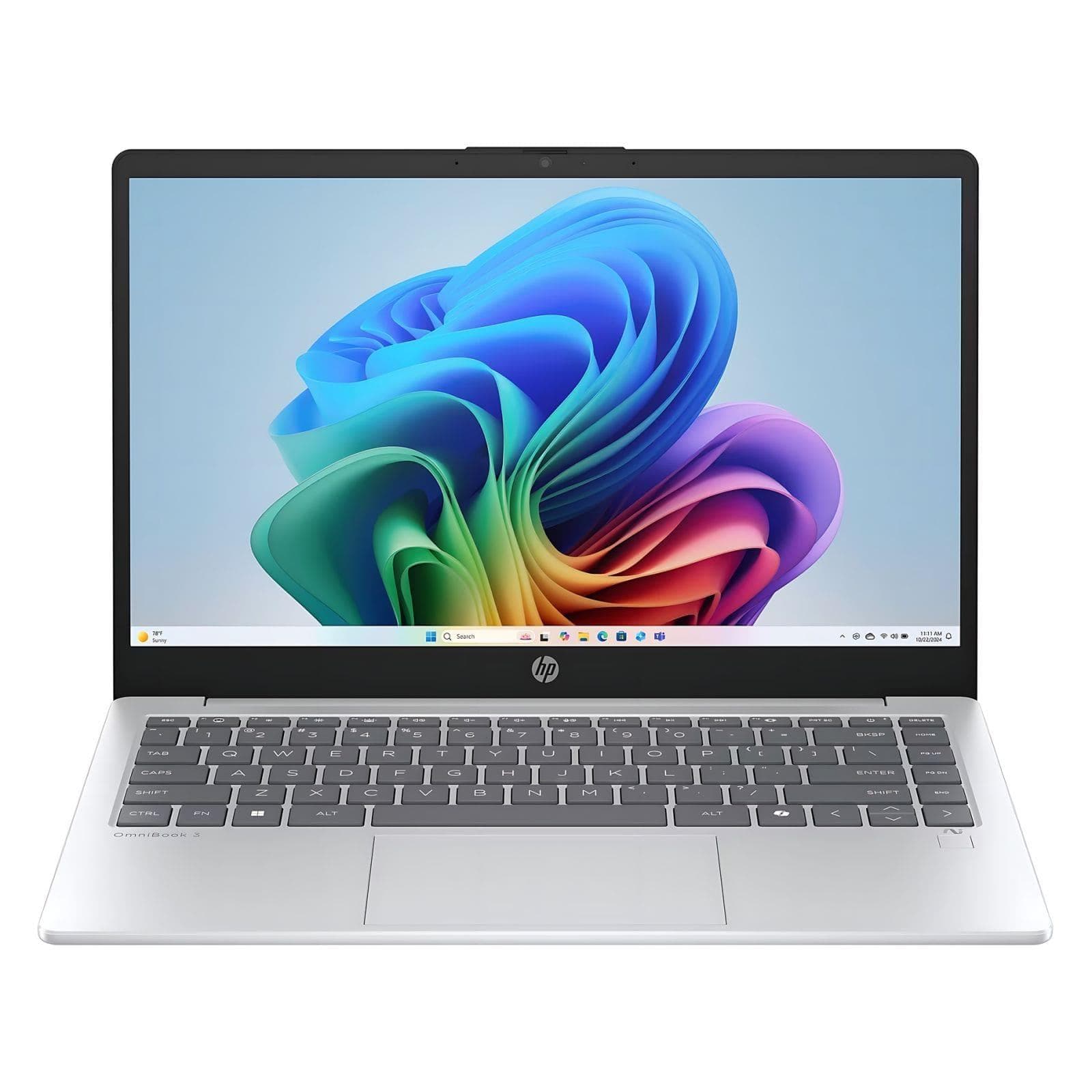 Ноутбук 14 HP OmniBook 3 14-ha0001ua FHD AG/AI 5 340/24GB/1TB/UMA/Win11/Silver