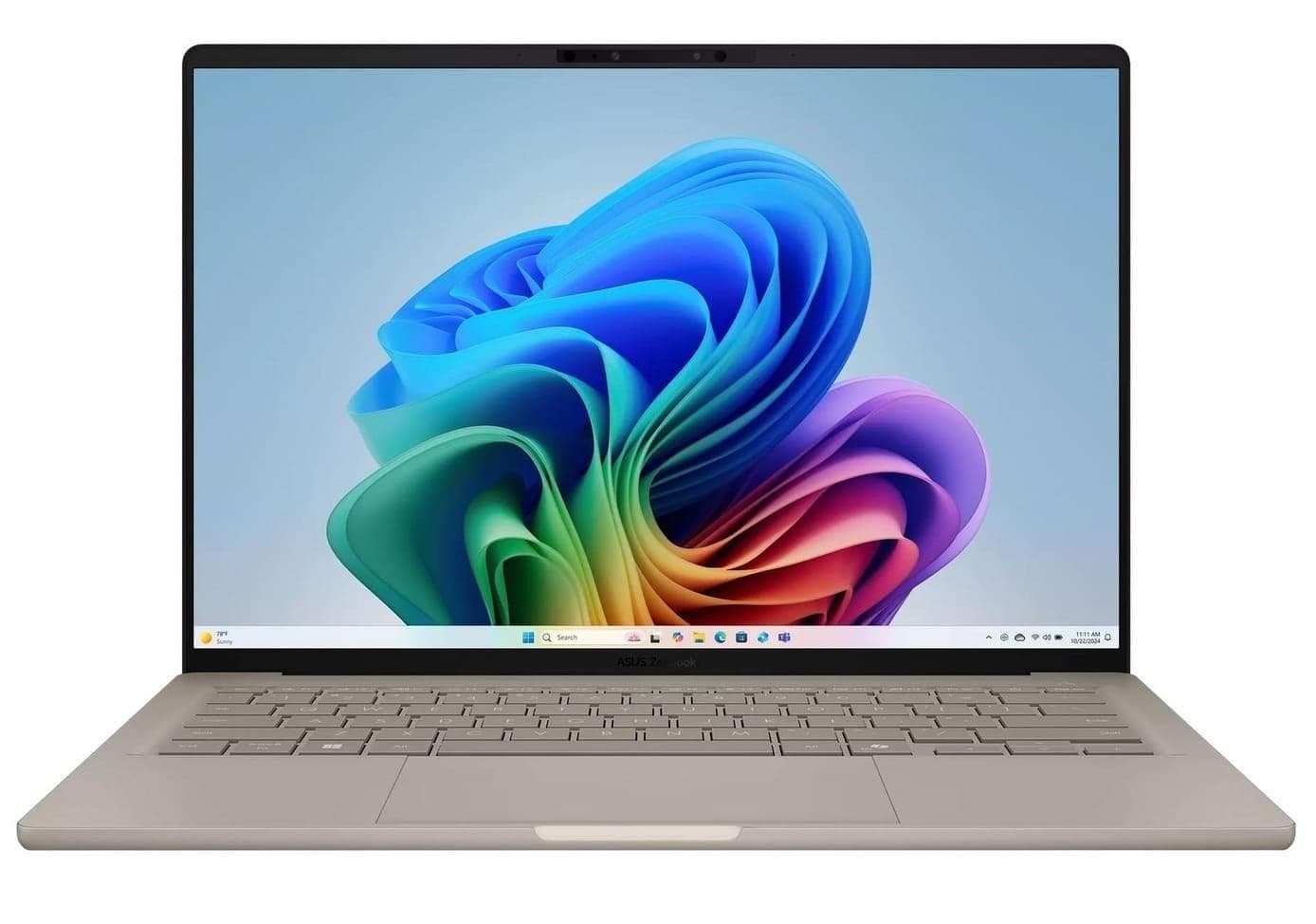 Ноутбук 14 ASUS Zenbook A14 UX3407NA-QD023W WUXGA OLED/Qualcomm X2 Elite Extreme/32GB/1TB/UMA/W11H/Beige