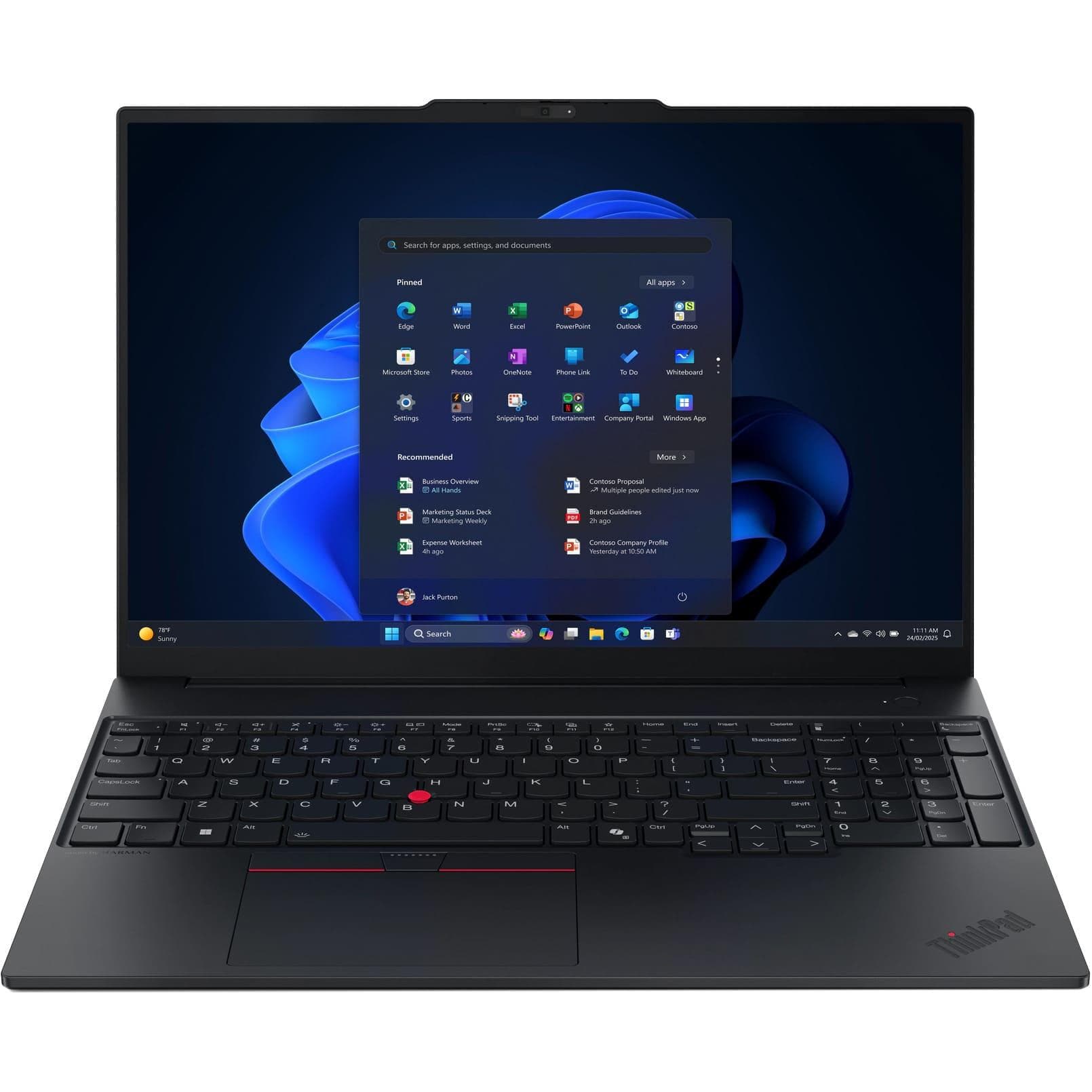 Ноутбук 16 Lenovo ThinkPad E16 G3 WUXGA/Intel U5-225U/32GB/1TB/UMA/DOS