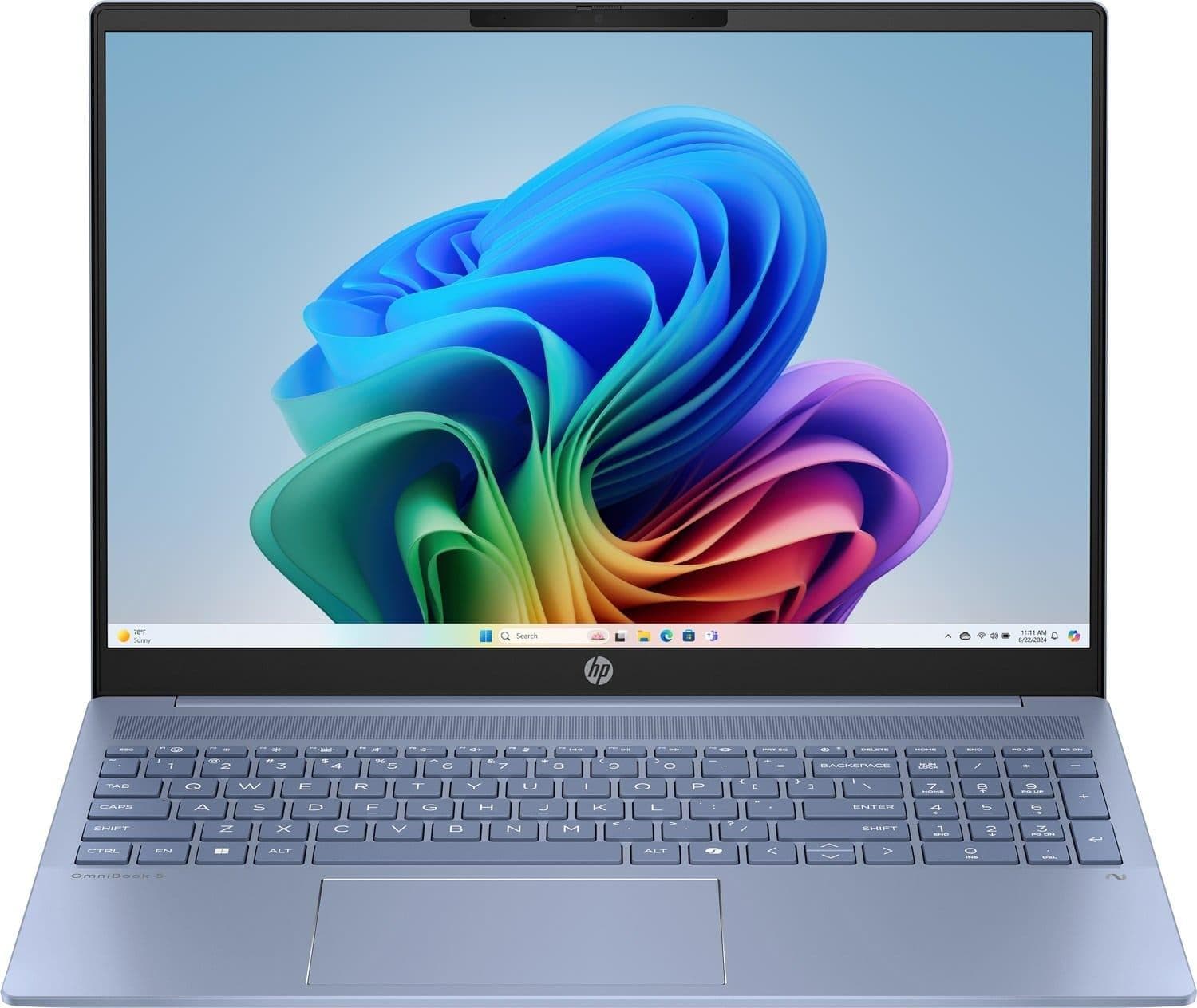 Ноутбук 16 HP OmniBook 5 16-ag1013ua 1920x1200 IPS/Ryzen AI 7 350/16GB/512SSD/Radeon/W11H/Blue