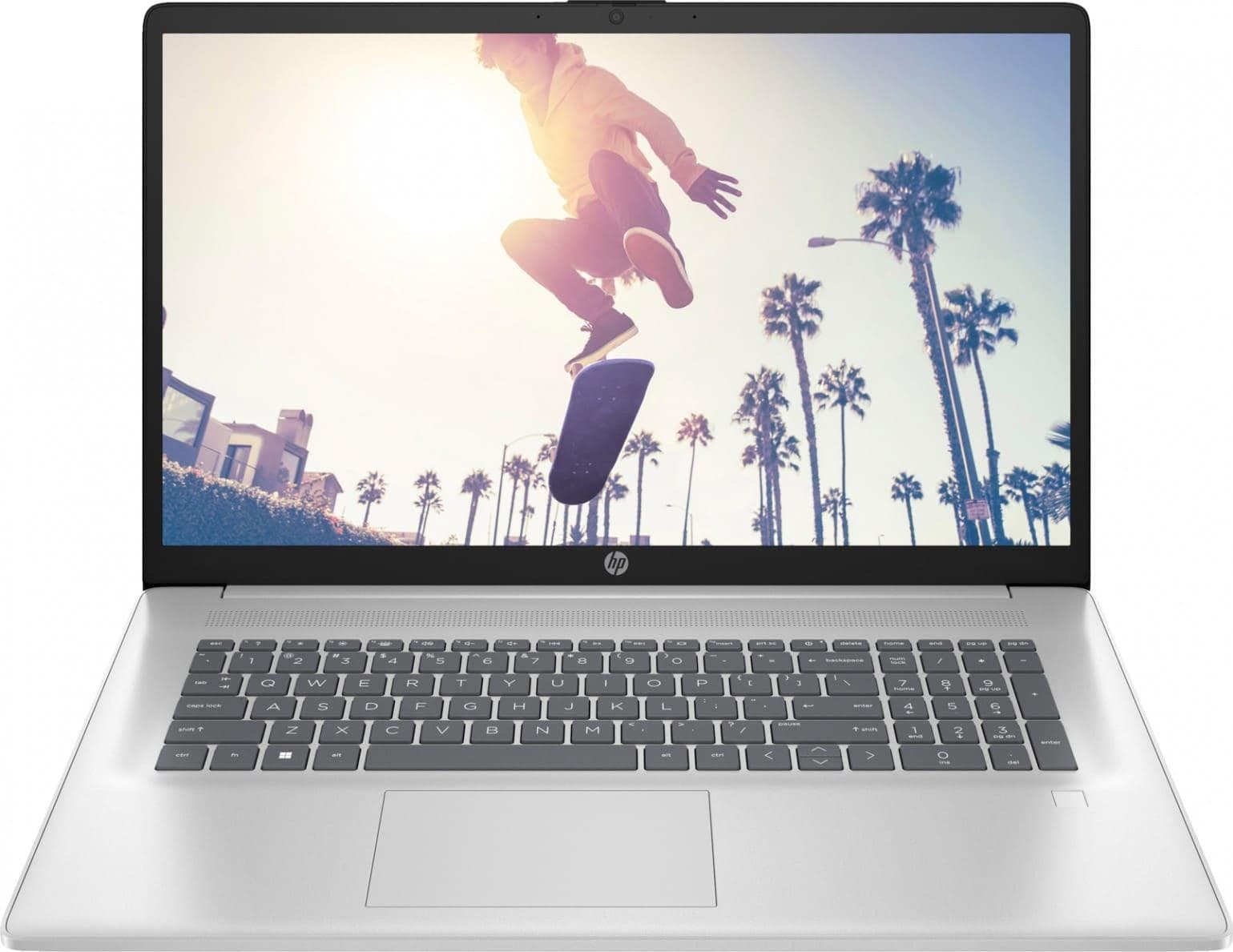 Ноутбук 17.3 HP 17-cp3020ua FHD IPS/Ryzen 7 7730U/16GB/1TB/UMA/W11/Silver