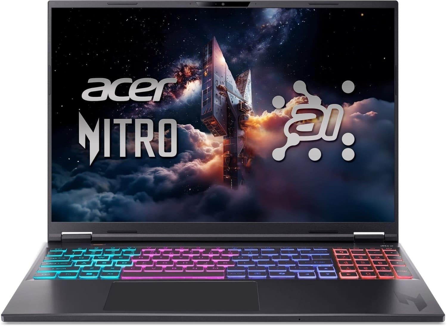 Ноутбук 16 Acer Nitro 16S AN16S-61 WQXGA IPS/AMD R7-350/32GB/1TB SSD/RTX 5070 Ti 12GB/Linux/Black