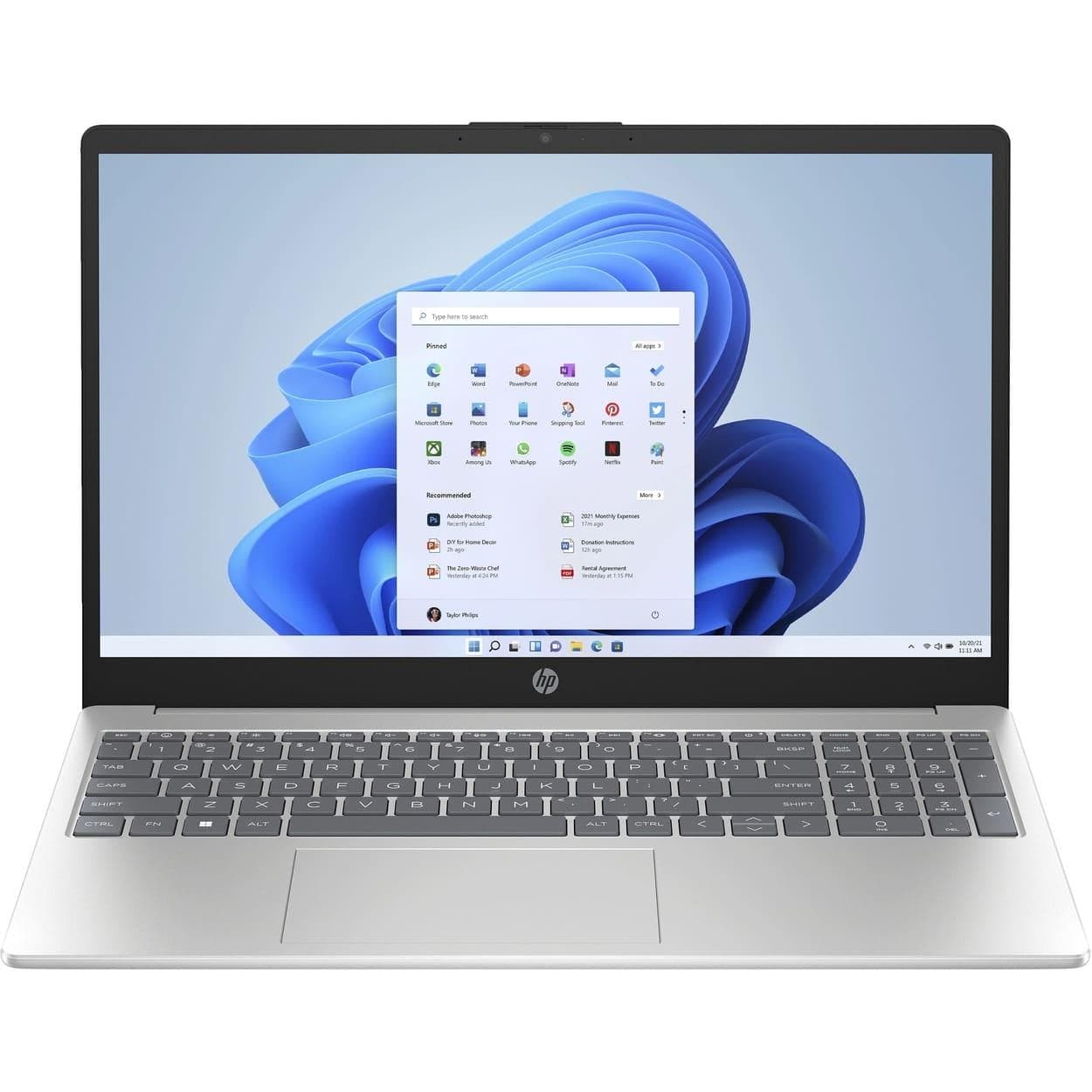 Ноутбук 15.6 HP Laptop 15-fc0245ua/AMD Athlon Silver 7120U/8GB/256SSD/Radeon/DOS/Natural Silver