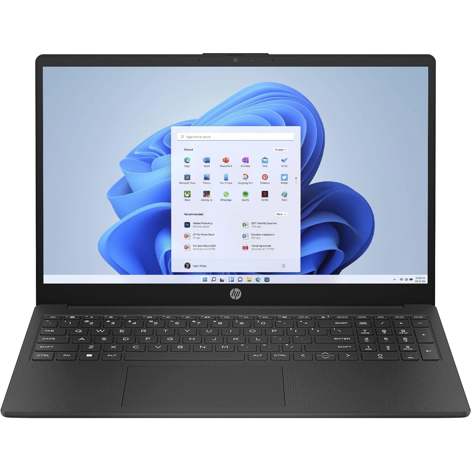 Ноутбук 15.6 HP Laptop 15-fc0262ua FHD/Ryzen 5 7520U/16GB/512SSD/Radeon/DOS/Jet Black