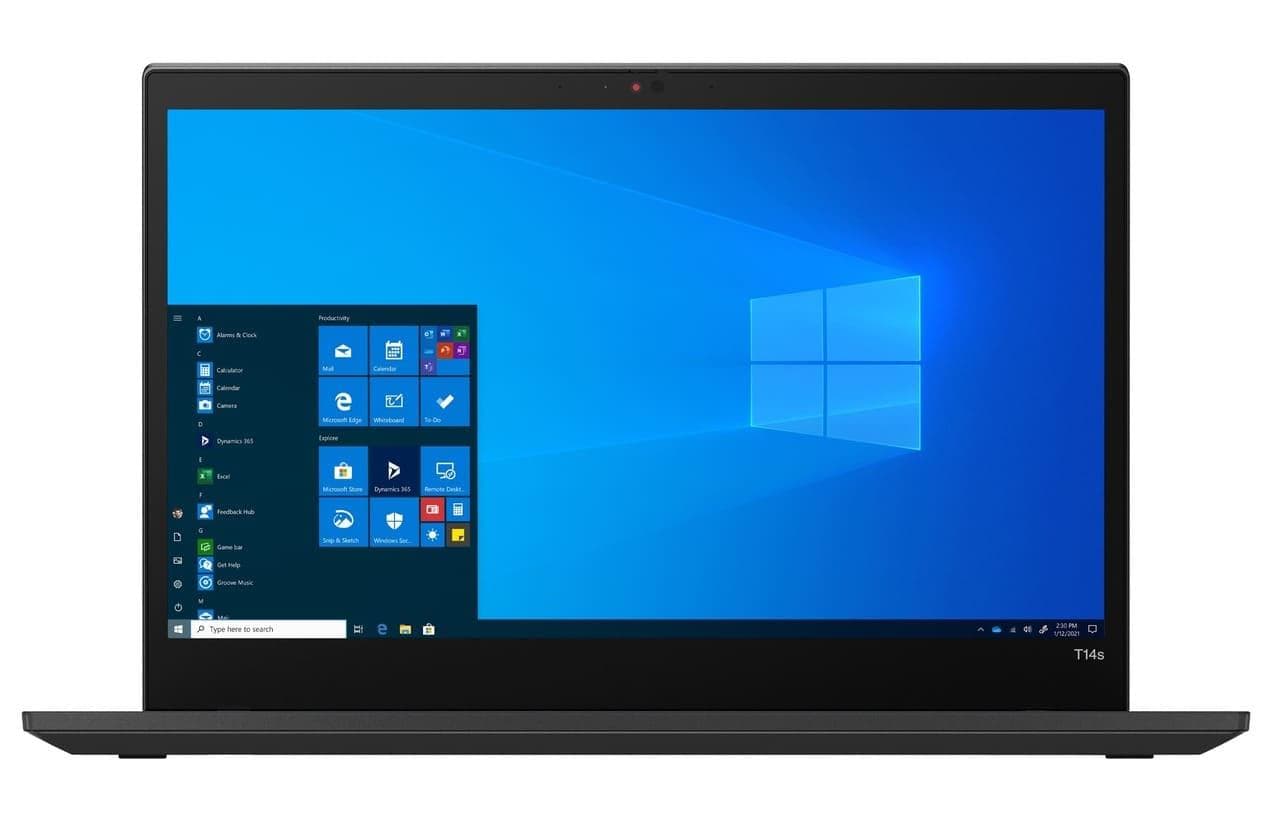 Ноутбук 14" Lenovo ThinkPad T14s Gen 2, i7-1185G7, 16 GB, 256 GB, Intel Iris Xe Graphics, 1920x1080, IPS