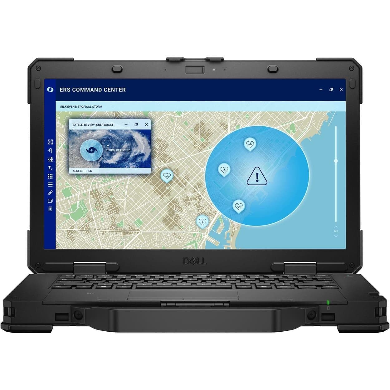 Ноутбук 14 Dell Pro Rugged 14 RB14250 FHD Touch/Intel U7-165U/32GB/1TB/Intel Graphics/DOS
