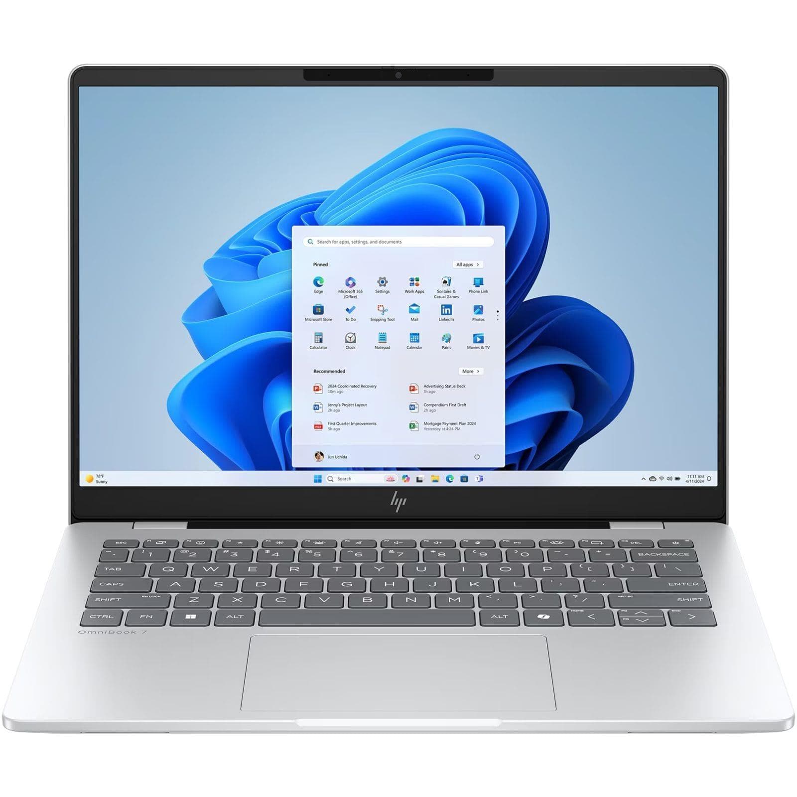 Ноутбук 14 HP OmniBook 7 14-fr0002ua WUXGA IPS/Intel U7-255H/32GB/1TB/UMA/W11/Silver