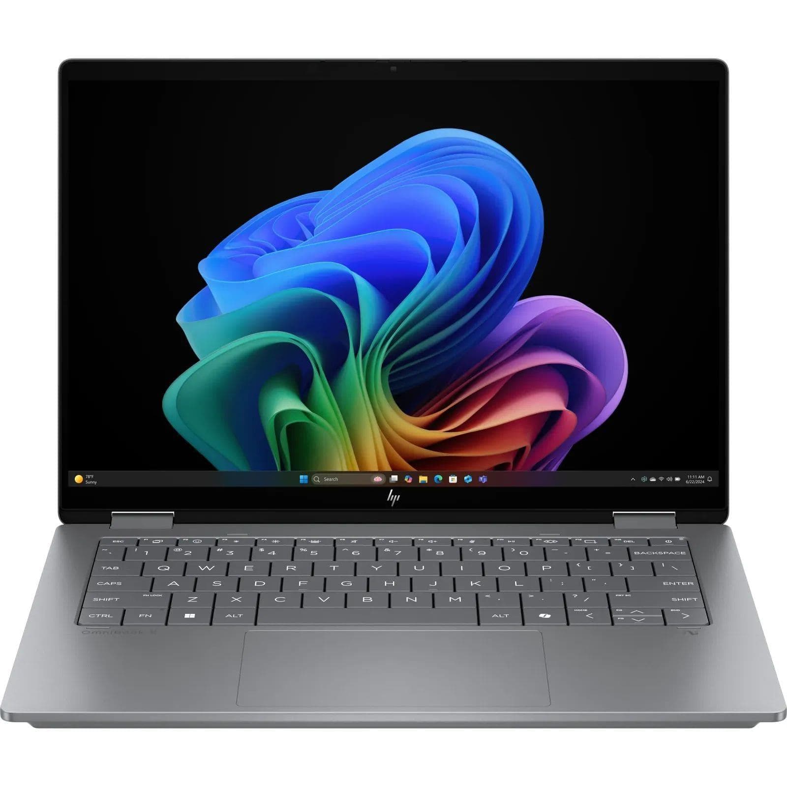 Ноутбук 14 HP OmniBook X Flip x360 14-fk0000ua 3K OLED Touch/Ryzen 7 AI 350/32GB/1TB/UMA/W11/Gray