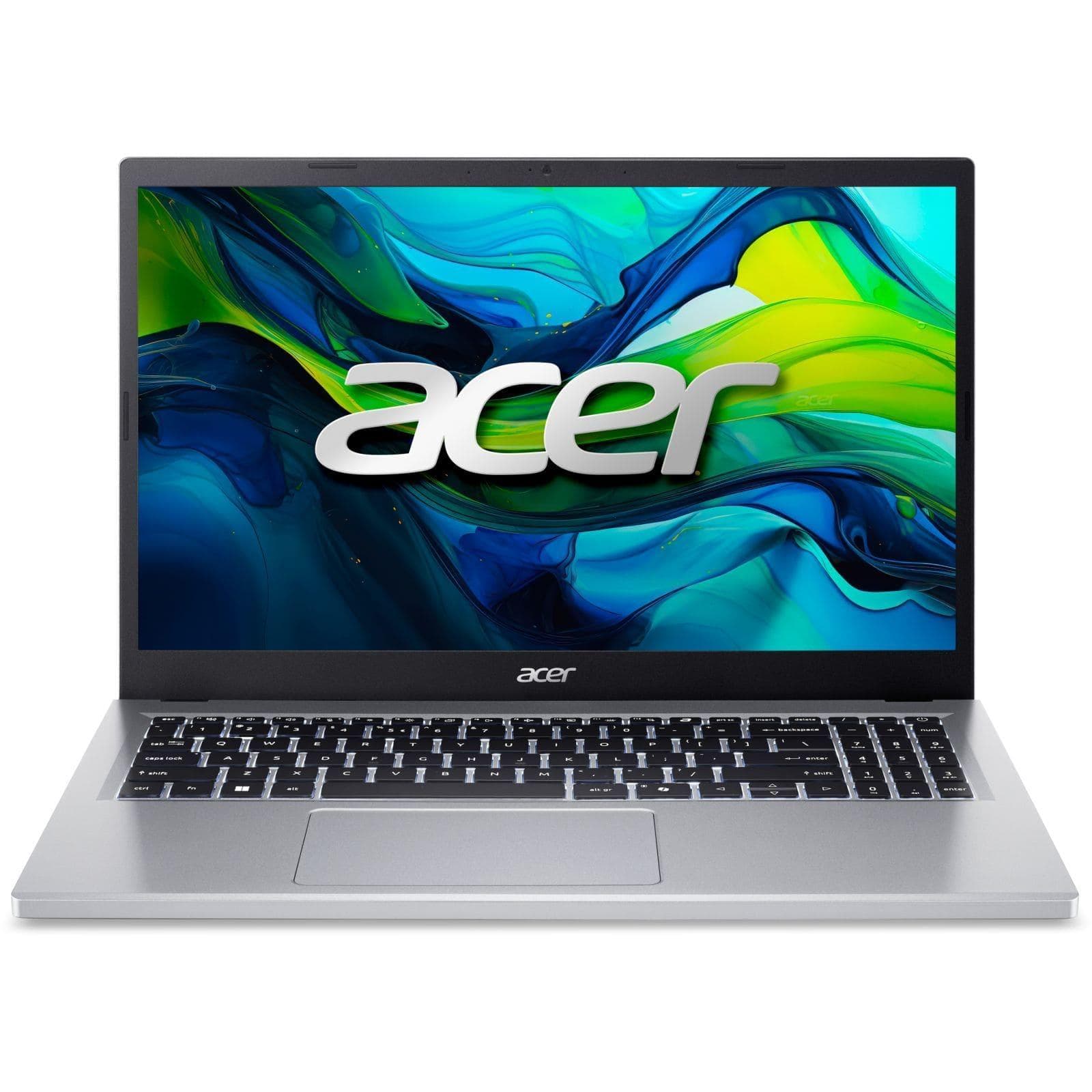Ноутбук 15 Acer Aspire Go AG15-32P 15.6" FHD IPS, Intel C N150, 8GB, F512GB, UMA, Lin, сріблястий