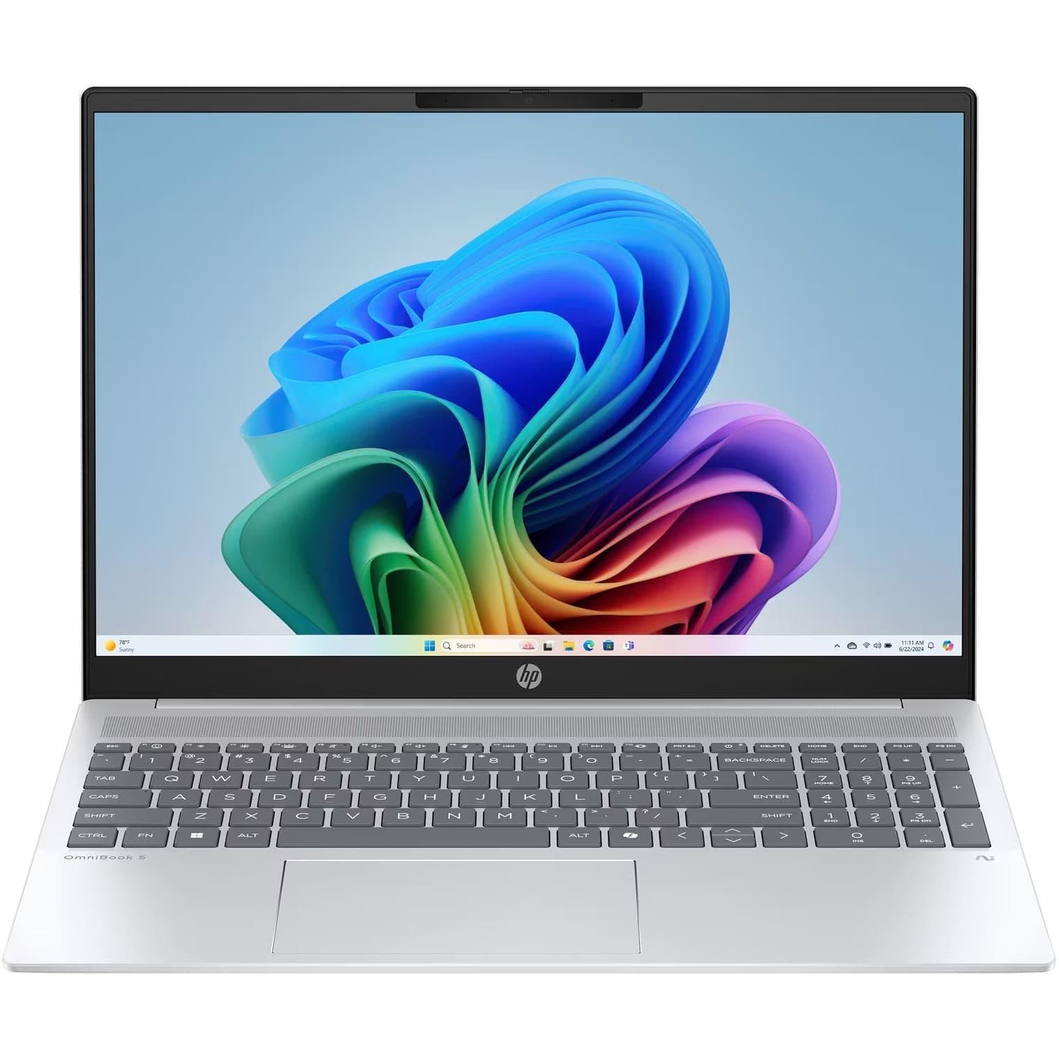 Ноутбук 16 HP OmniBook 5 16-ag1004ua 2K IPS AG/AI 5 340/16GB/512 SSD/UMA/Win11/Silver