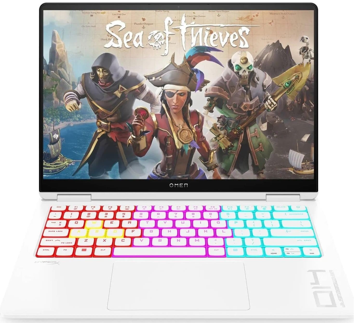 Ноутбук 14 HP OMEN Gaming 14-fb0022ua 14"2.8K OLED,400n/Ultra7-155H(4.8)/16Gb/SSD1Tb/GF RTX 4050,6GB /Підсв/DOS/White