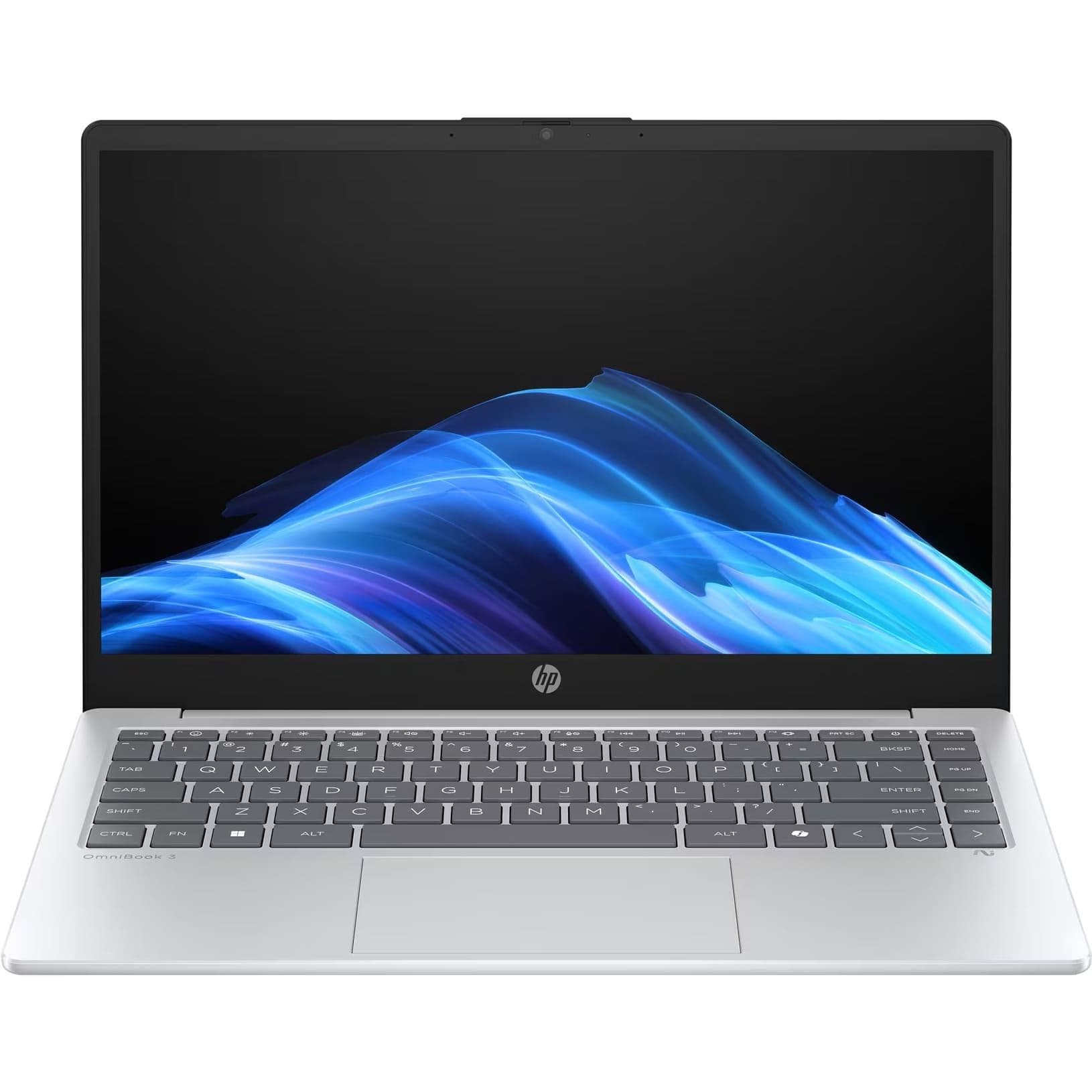 Ноутбук 14 HP OmniBook 3 14-ha0004ua FHD SVA/Ryzen AI 7 350/16GB/512SSD/Radeon/W11H/Silver