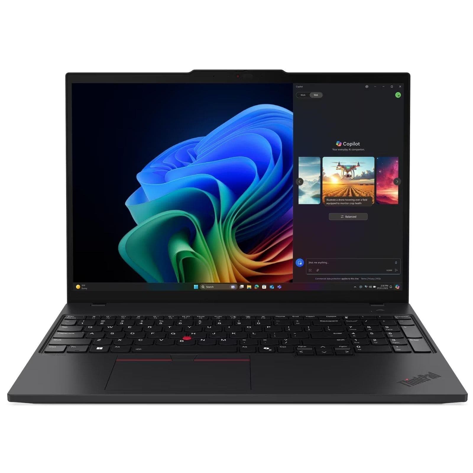 Ноутбук 16 Lenovo ThinkPad T16 Gen 4/AMD Ryzen 5 AI PRO 340/32GB/1TB/UMA/DOS/Black
