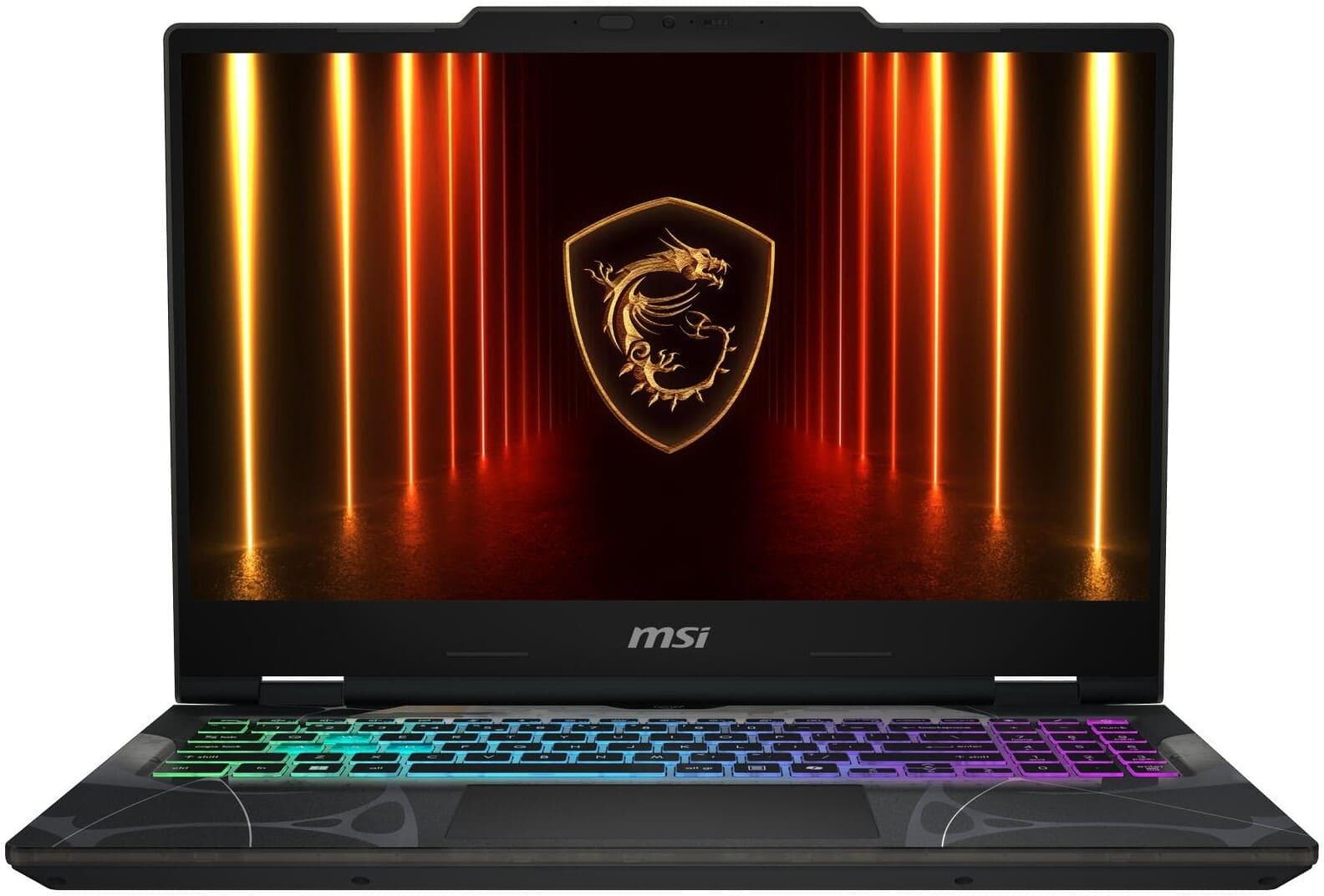 Ноутбук 15.6 MSI Cyborg 15 B2RWEKG-1010XUA FHD/Intel 7-240H/16GB/1TB/RTX 5050 8GB/DOS/Black