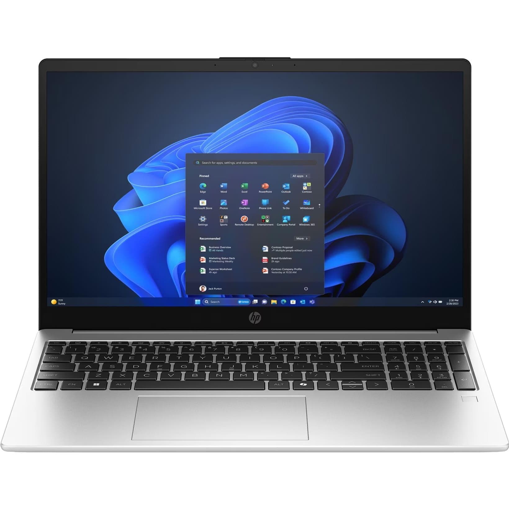 Ноутбук 15.6 HP 255R G10 FHD IPS/Ryzen 3 7335U/8GB/512SSD/Radeon/DOS/Silver