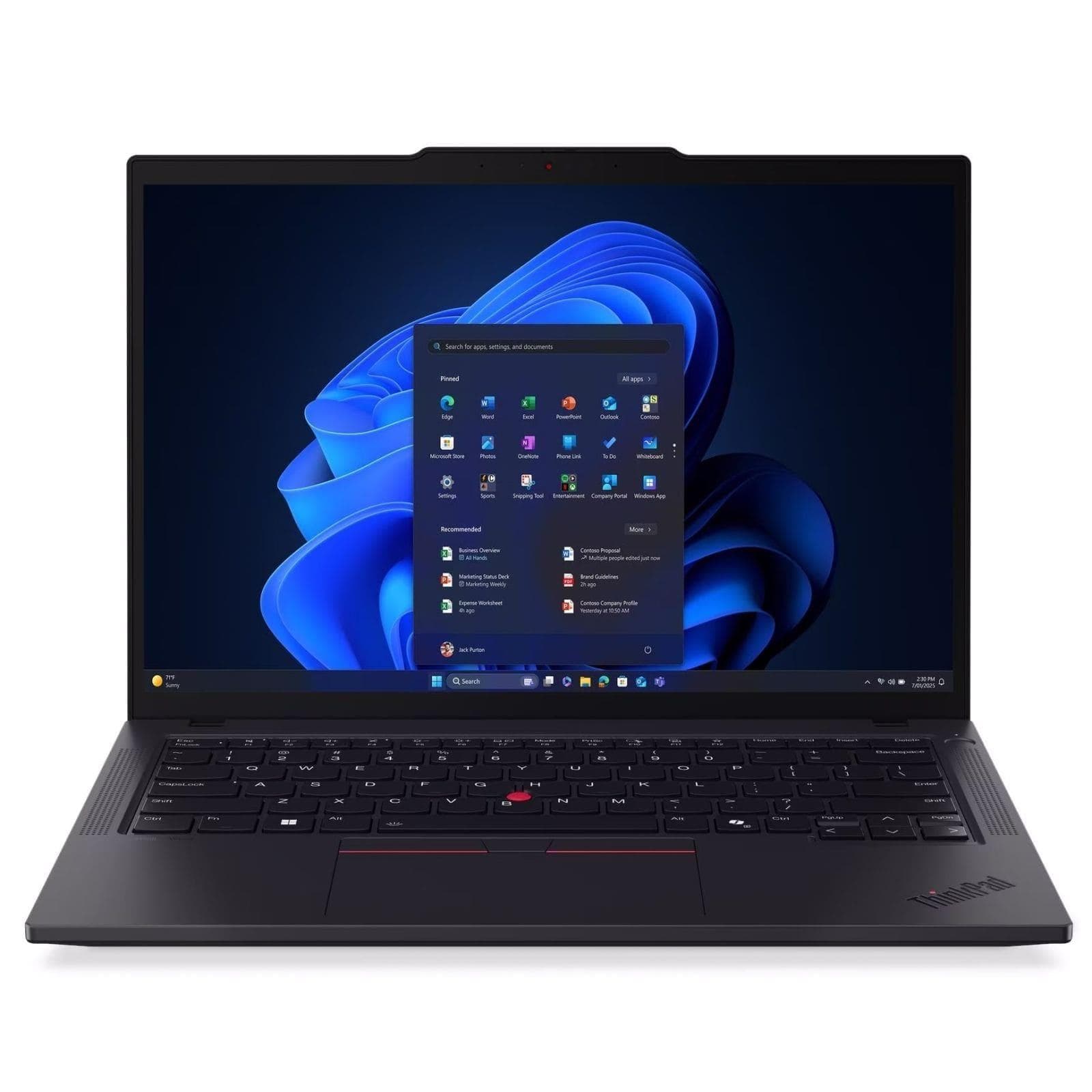 Ноутбук 14" Lenovo ThinkPad T14 G6 FHD/U7-255U/32GB/1TB/Intel UHD/DOS/Black