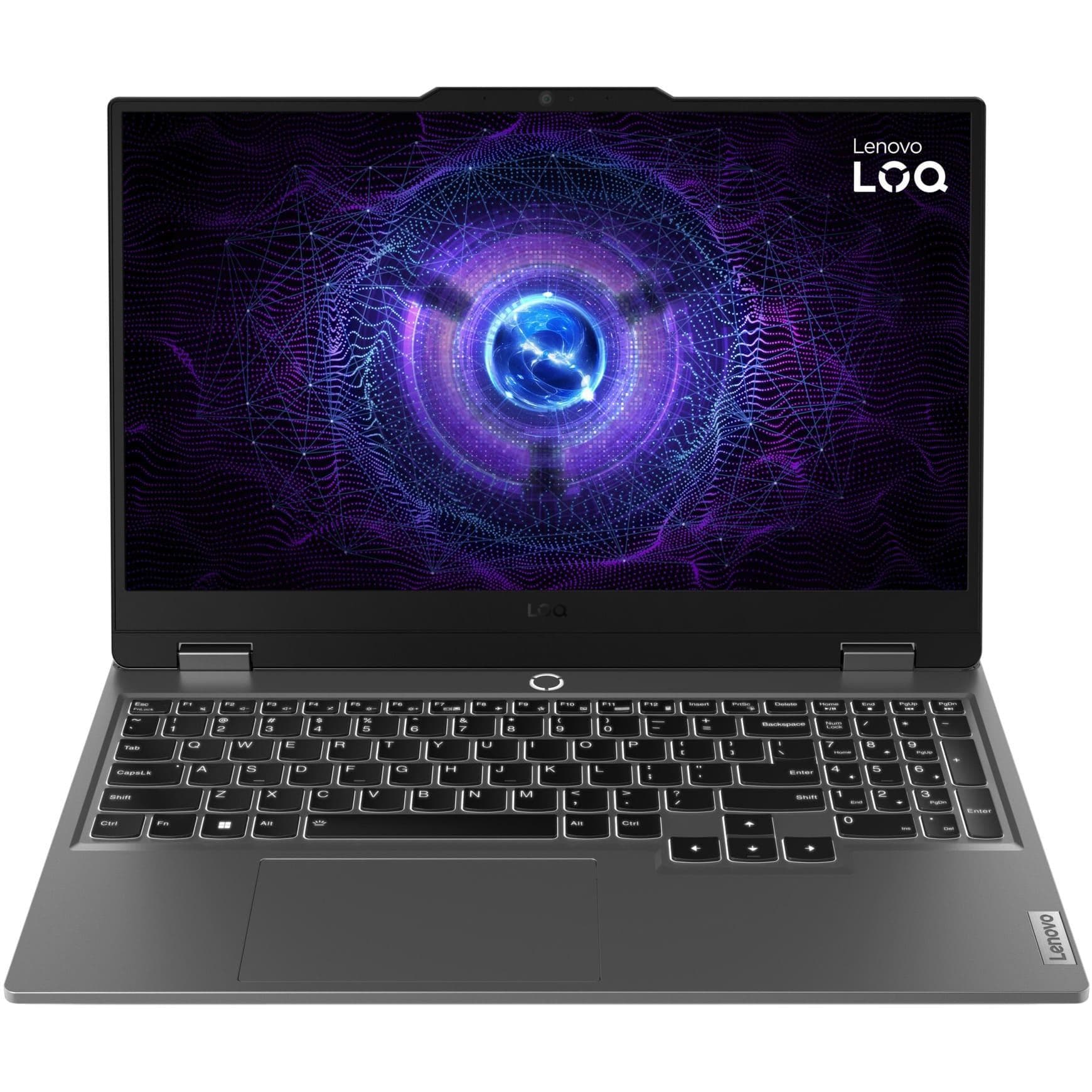 Ноутбук 15.6 Lenovo LOQ 15IRX9 FHD IPS/Intel i5-13450HX/16GB/1TB/RTX 4050/DOS/Luna Gray