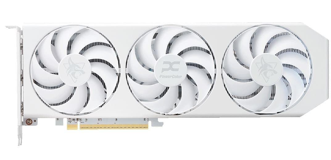 AMD Radeon PowerColor RX 9060 XT 16GB Hellhound Spectral White (RX9060XT 16G-L/OC/WHITE)