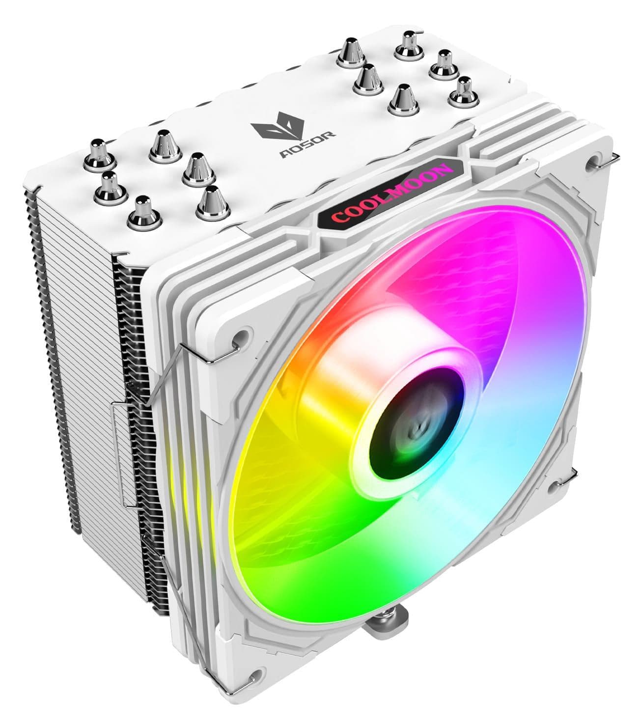 Кулер для процесора Coolmoon Aosor AS600 WHITE (AS600 WHITE)