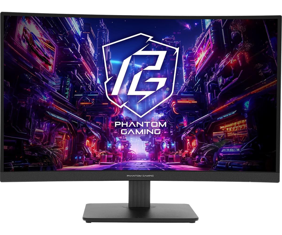 Монiтор 27" AsRock PG27QRT1B Curved QHD VA 180Hz