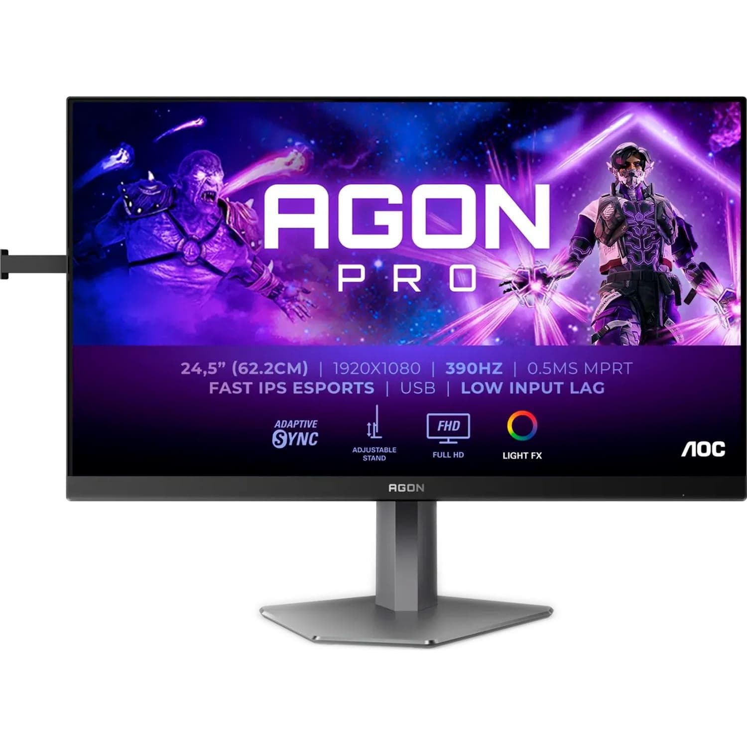 Монітор 24.5" AOC AG256FS FHD IPS 390Hz
