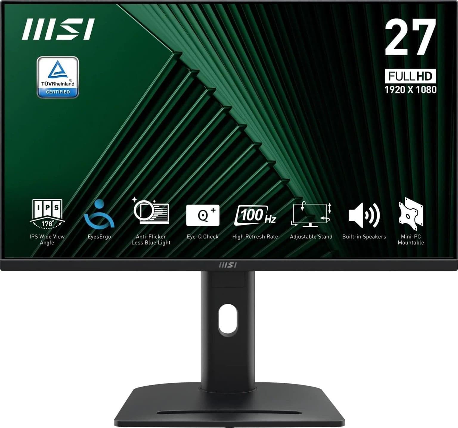 Монітор 27" MSI PRO MP275PG FHD IPS 100Hz