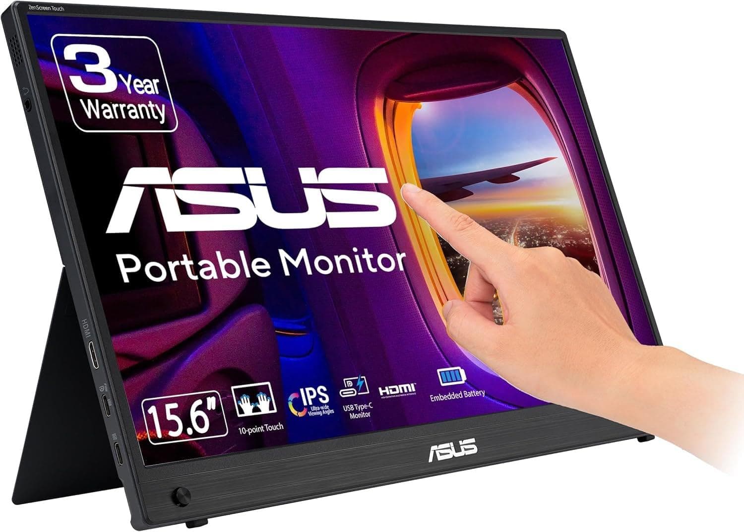Монітор 15.6" ZenScreen MB16AMTR Portable (90LM04S0-B02170) FHD IPS 60Hz