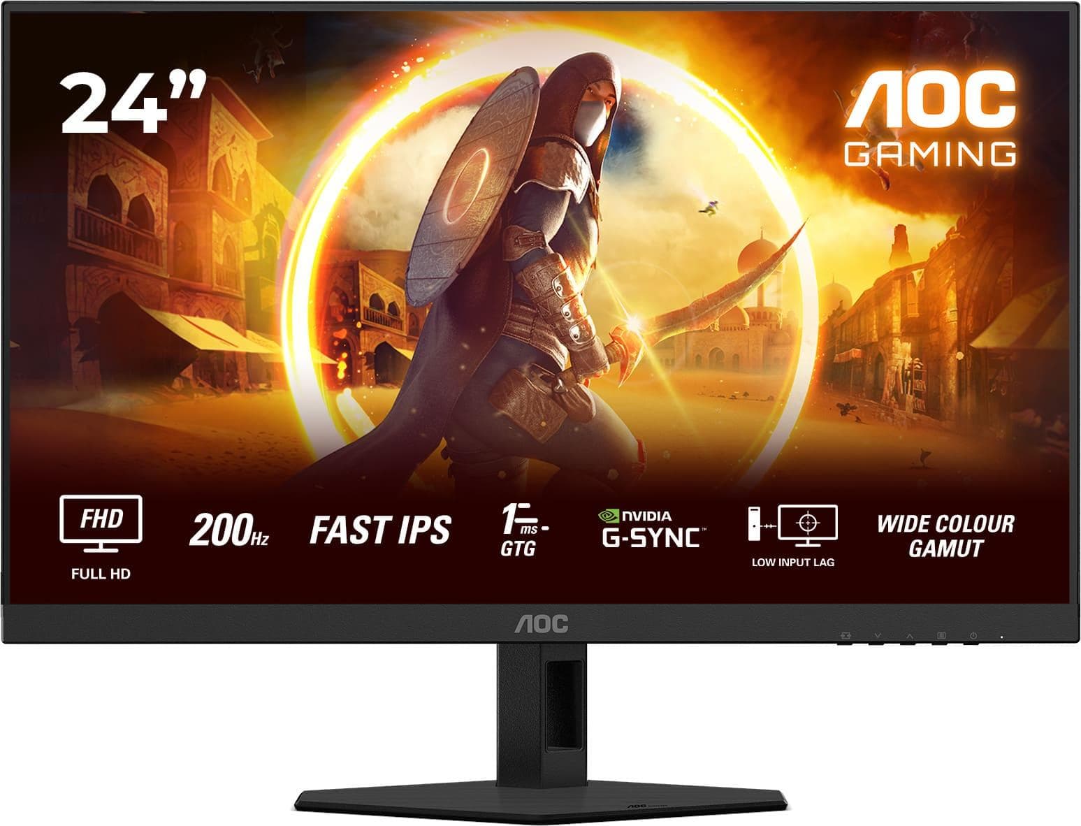 Монітор 23.8" AOC 24G4HRE FHD IPS 200Hz