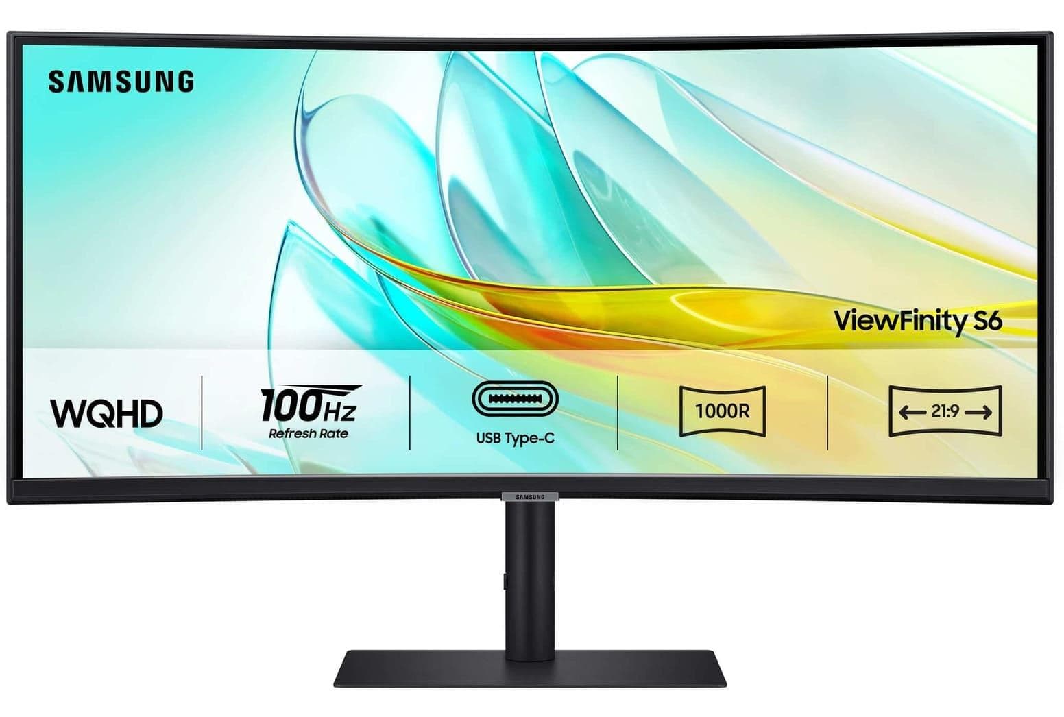 Монітор 34" Samsung ViewFinity S6 S34C650 Curved UWQHD VA 100Hz