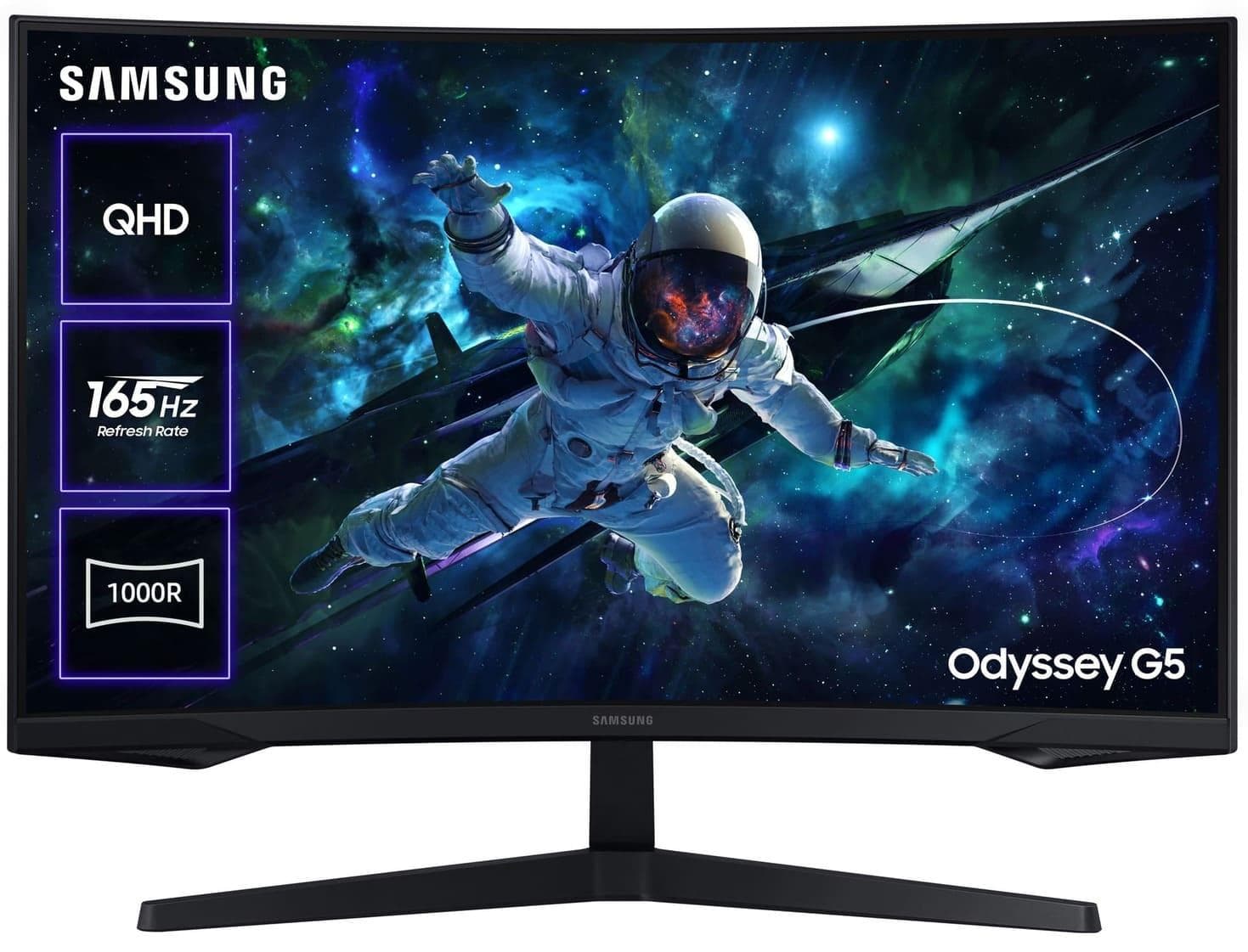 Монітор 32" Samsung Odyssey G5 S32CG550 Curved (LS32CG550EIXUA) QHD VA 165Hz