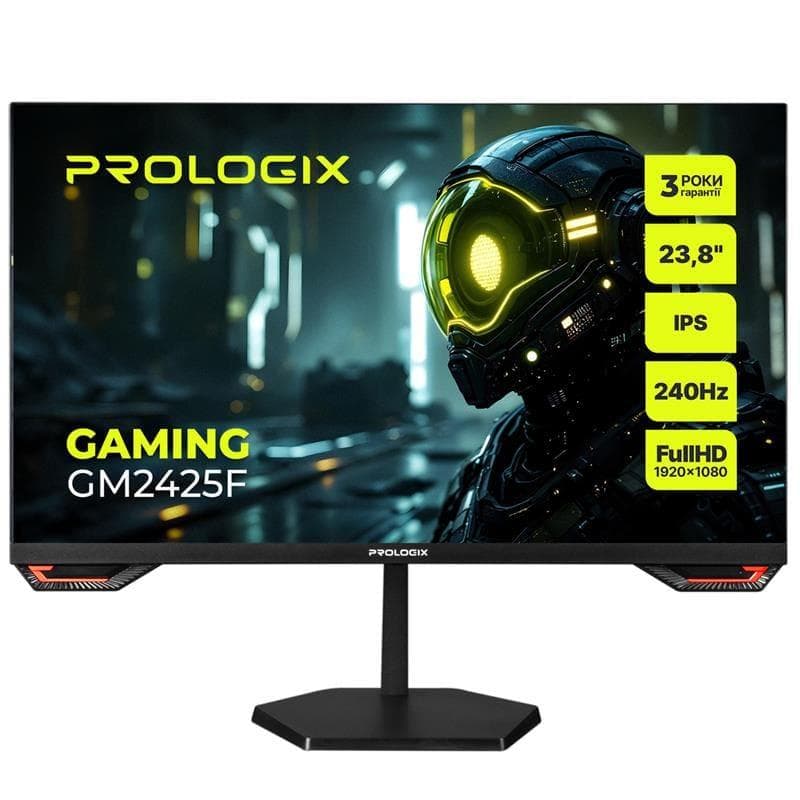 Монітор 23.8" Prologix Gaming GM2425F Black FHD IPS 240Hz