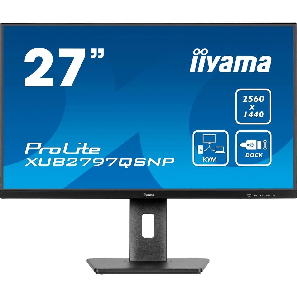 Монітор 27" Iiyama ProLite XUB2797QSNP-B1 QHD IPS 100Hz