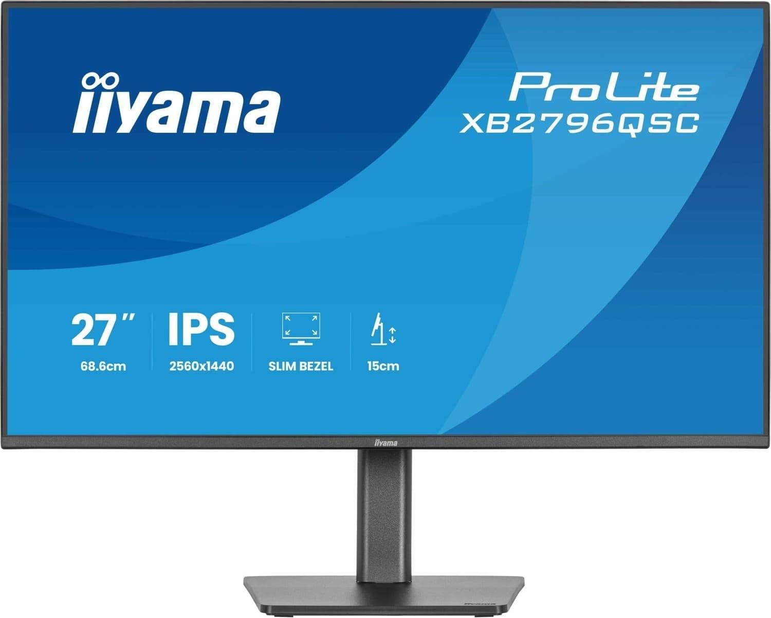 Монітор 27" Iiyama XB2796QSC-B1 QHD IPS 75Hz