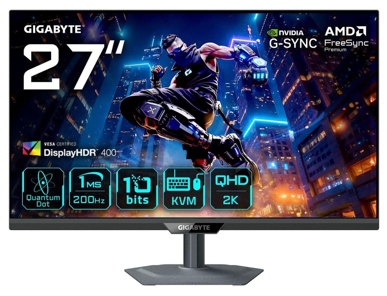 Монiтор 27” Gigabyte M27Q2 QD Gaming Monitor QHD IPS 200Hz / OC 210Hz