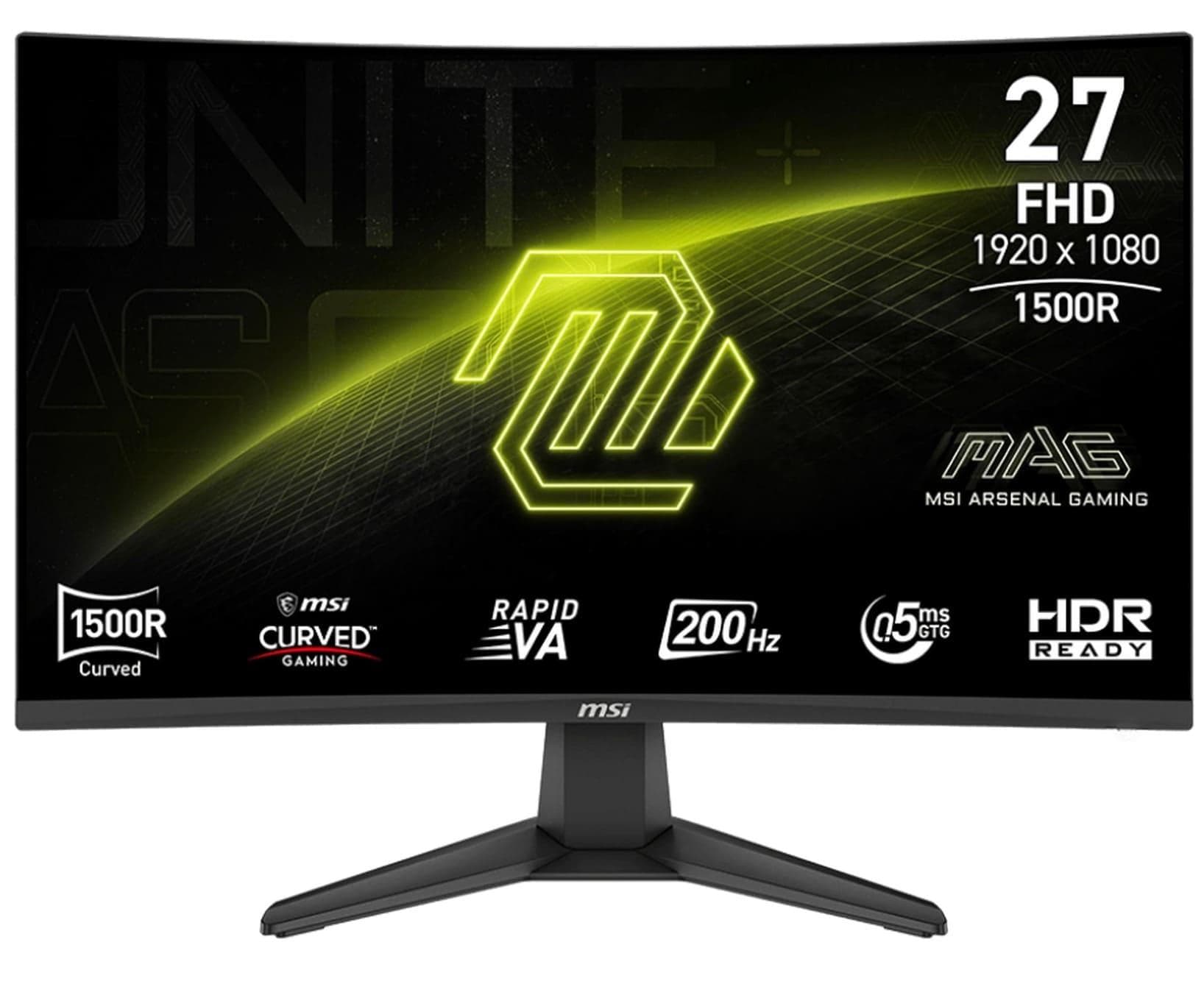 Монітор 27" MSI MAG 276CF-E20 Curved FHD VA 200Hz