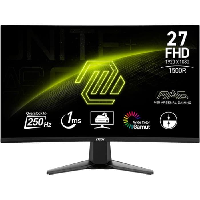 Монітор 27" MSI MAG 27C6X Curved FHD VA 250Hz