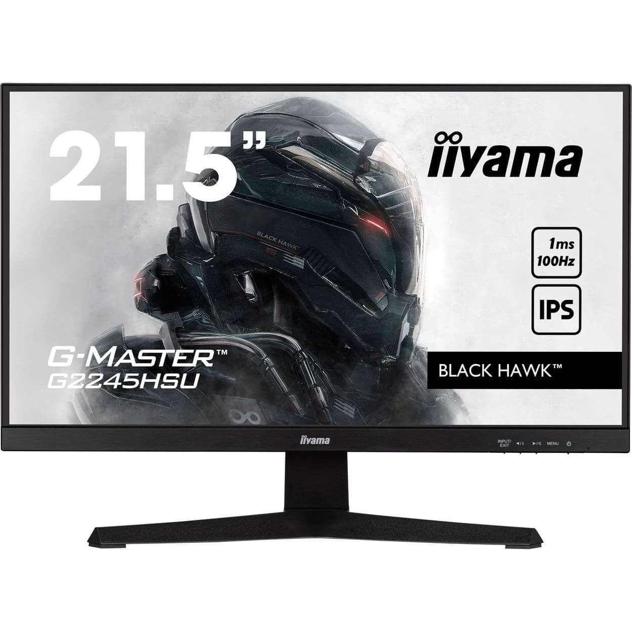Монітор 21.5" Iiyama G-Master G2245HSU-B2 FHD IPS 100Hz