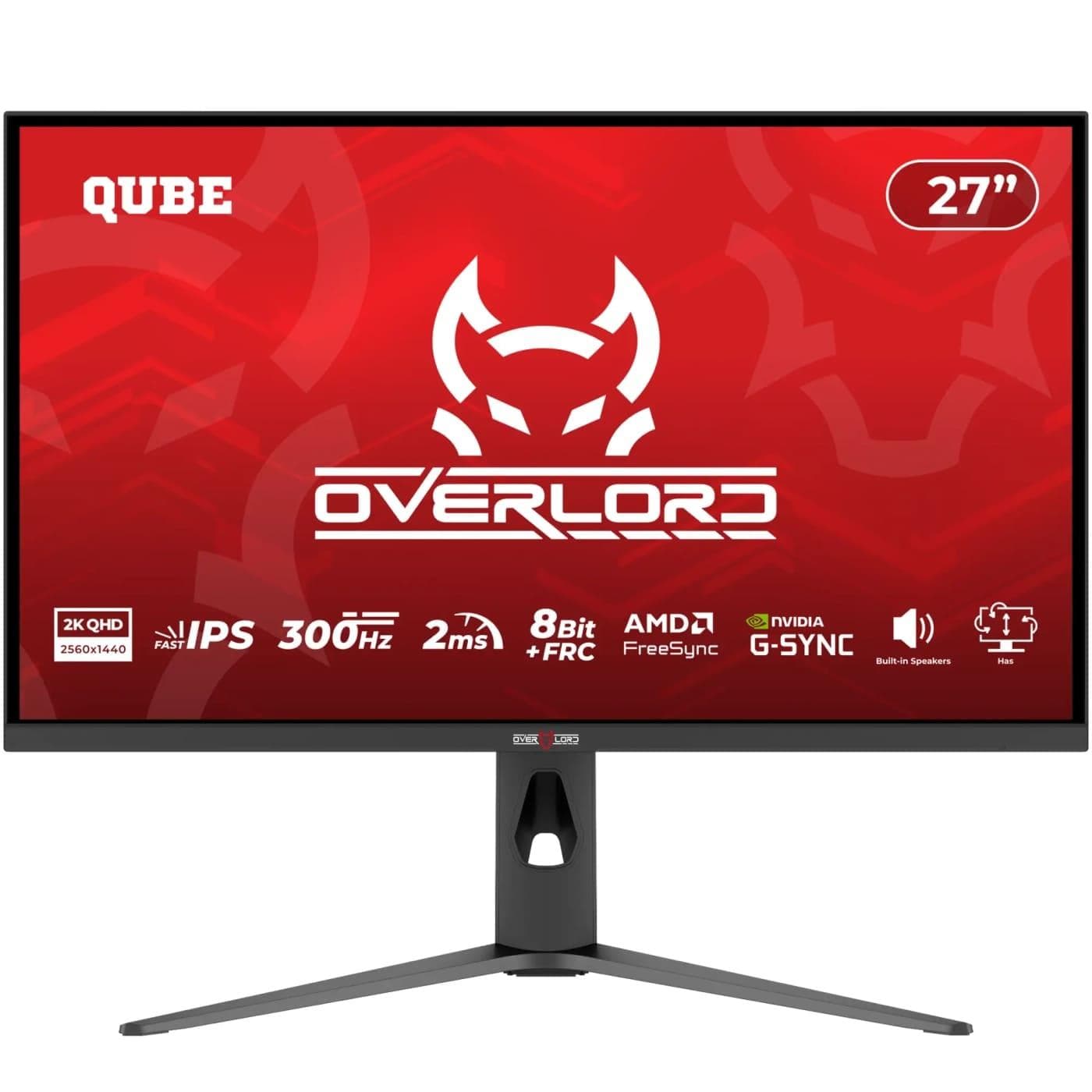 Монітор 27" QUBE Overlord G27Q300H QHD IPS 300Hz