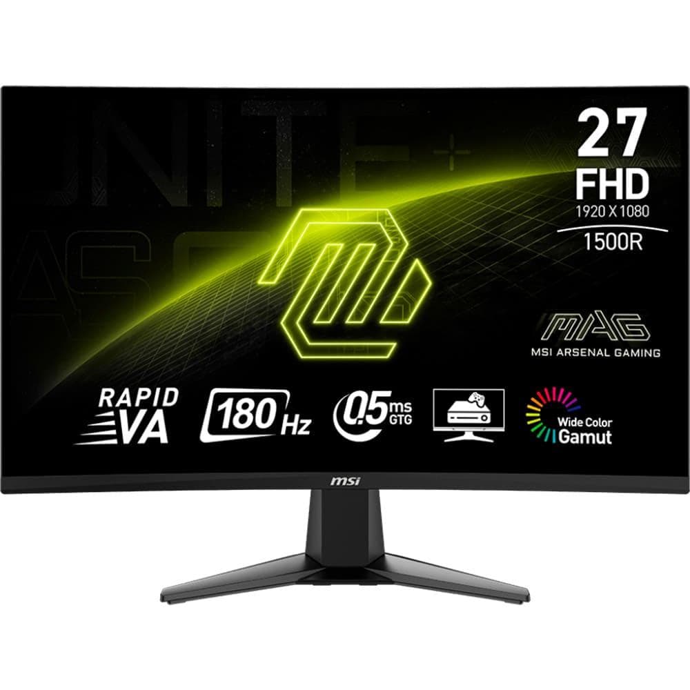Монітор 27" MSI MAG 27C6F Curved FHD VA 180Hz
