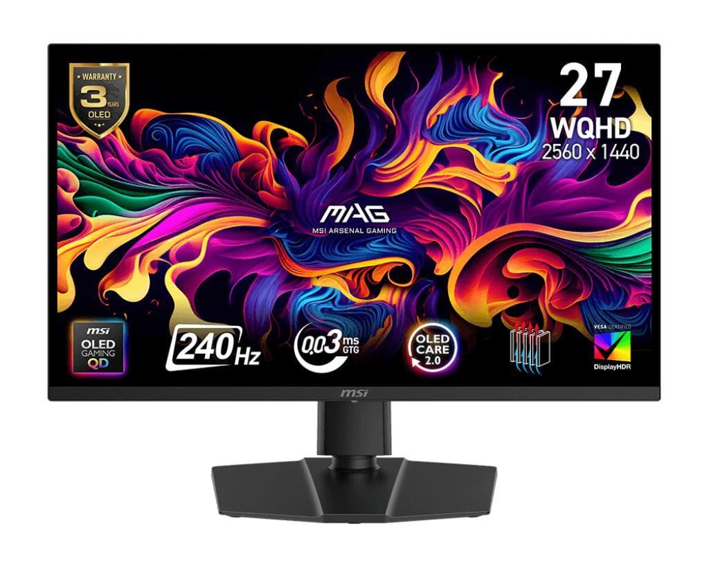 Монітор 27" MSI MAG 273QP X24 QD-OLED QHD OLED 240Hz