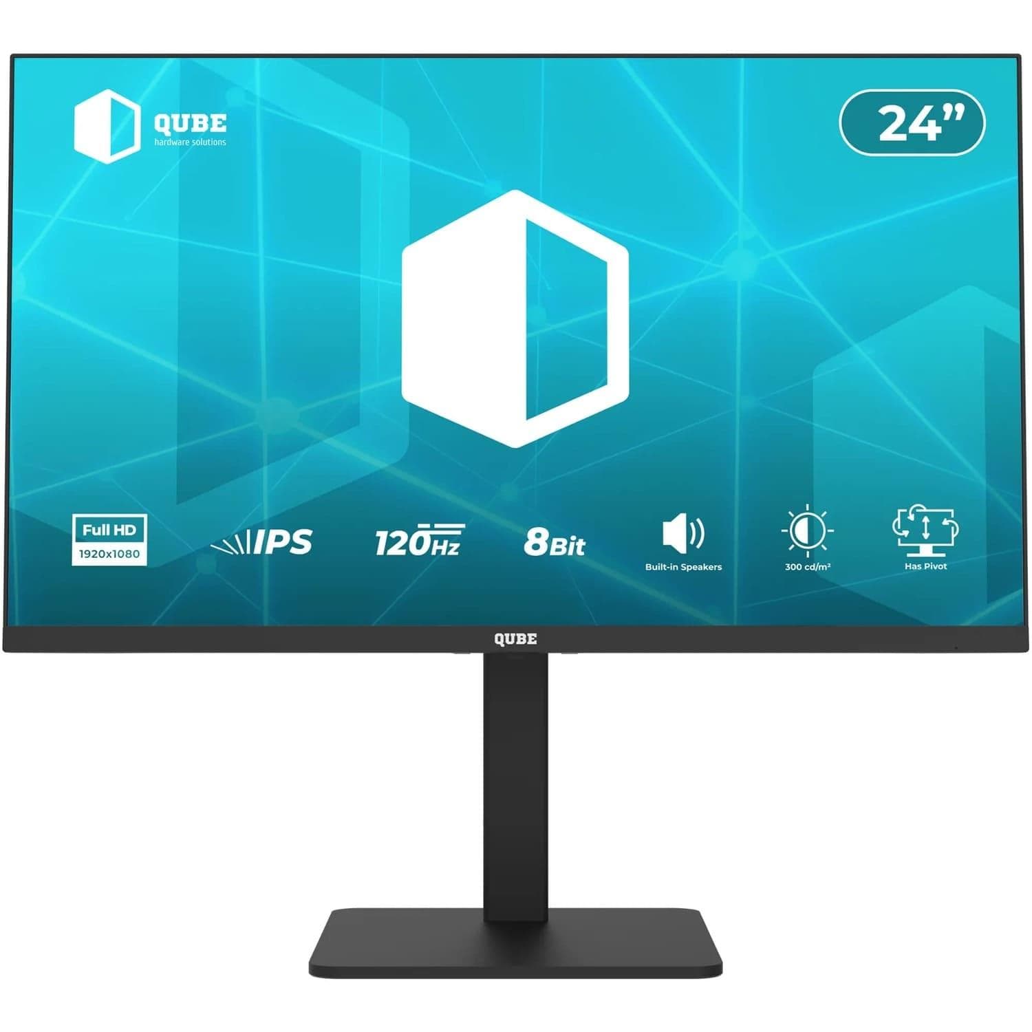 Монітор 24" QUBE B24F120HS FHD IPS 120Hz