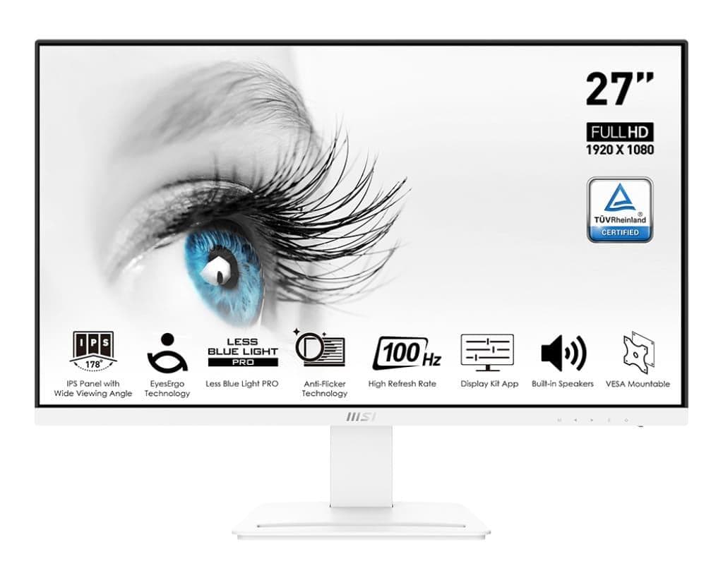 Монітор 27" MSI PRO MP273AW White FHD IPS 100Hz