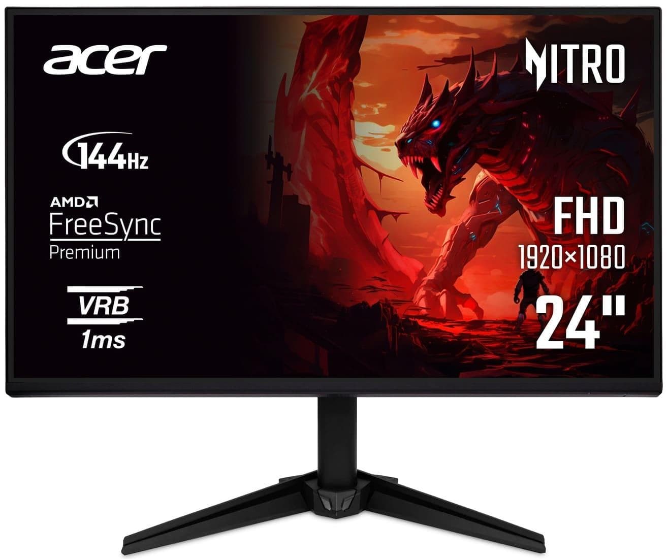 Монітор 23.8" Acer QG241YP6bmipx FHD IPS 144Hz
