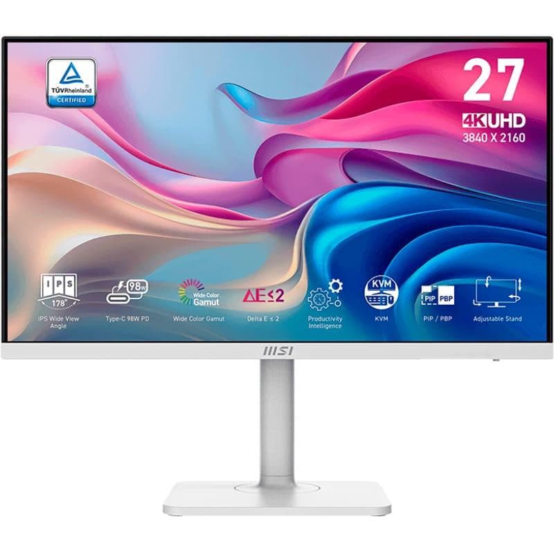Монітор 27" MSI Modern MD272UPHW White UHD IPS 60Hz