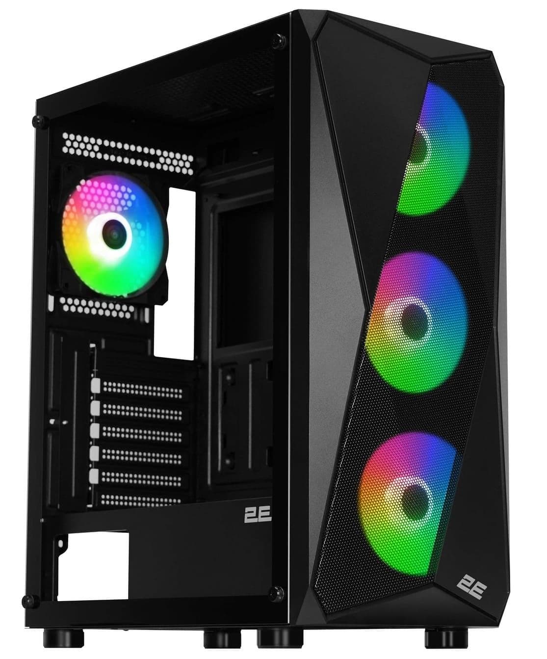 Корпус 2E GAMING Aruba G3313B ARGB без БП (2E-G3313B) Black