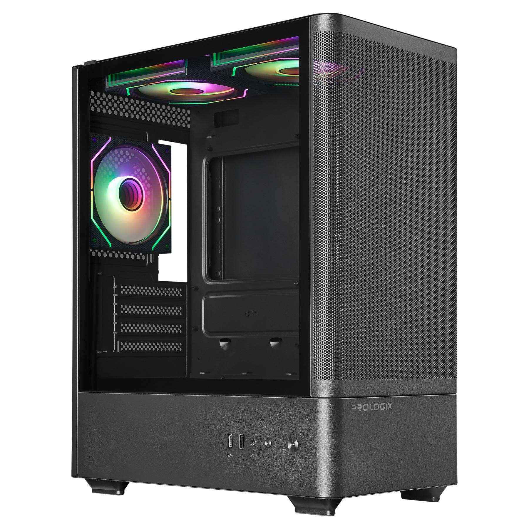 Корпус Prologix Lumi GM-01MAB Mesh Black