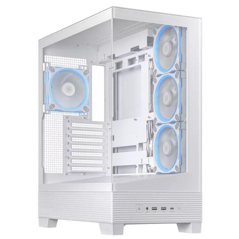 Корпус Asus A31 Plus White Tempered Glass без БП (90DC00R3-B19000) White