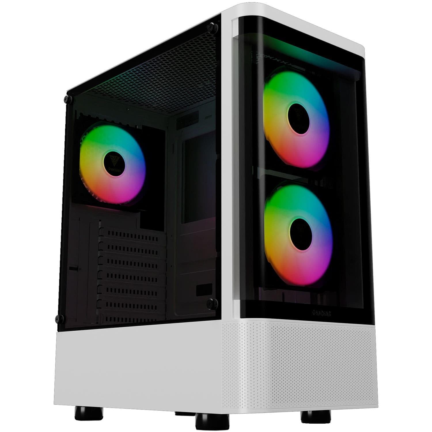 Корпус GAMDIAS TALOS E3 CG WH без БП (4711514501209) White