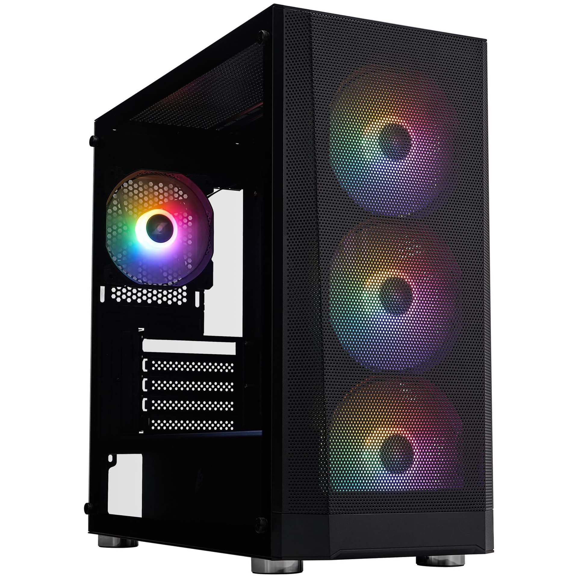 Корпус 1stPlayer FD5-M-BK-4F1 без БП Black